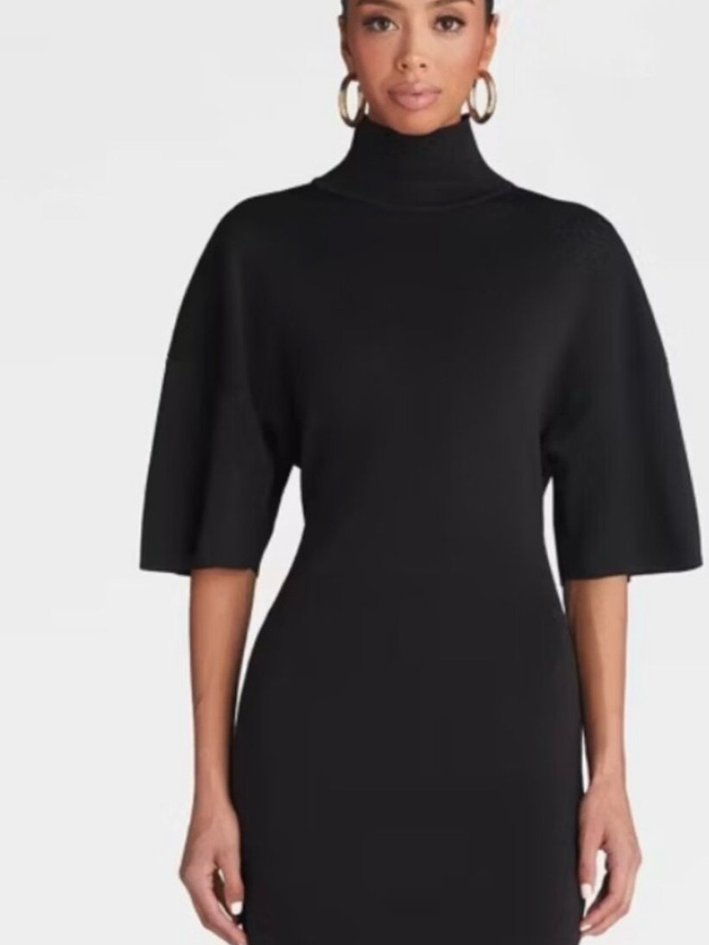 KBB by Kahlana Black Backless Cutout Turtleneck Dress - Picture 3 of 6